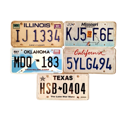 Zestaw 5 tablic z USA - Route 66