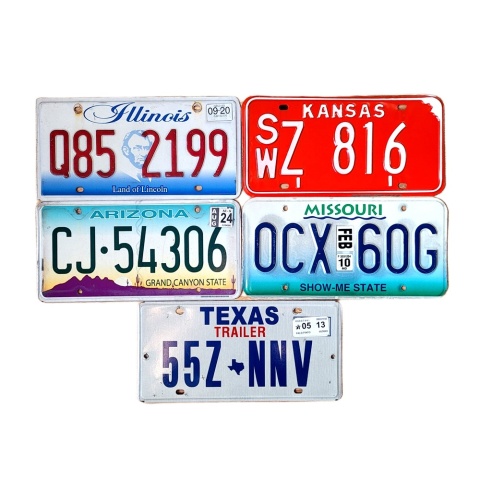 Zestaw 5 tablic z USA - Route 66