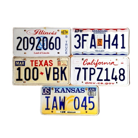 Zestaw 5 tablic z USA - Route 66