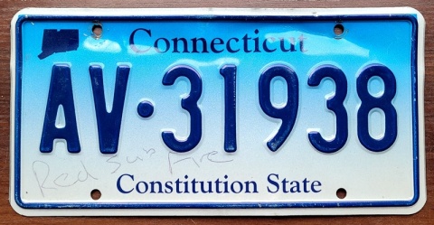 Connecticut - tablica z USA