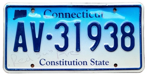 Connecticut - tablica z USA