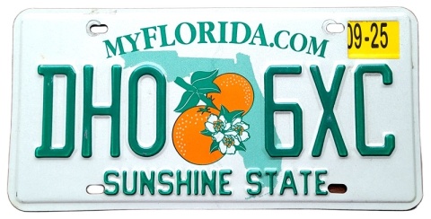 Florida 2025 - tablica z USA