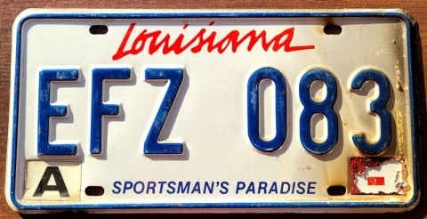 Louisiana - tablica z USA