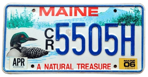 Maine 2006 - tablica z USA