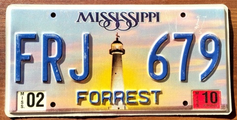 Mississippi 2010 - tablica z USA