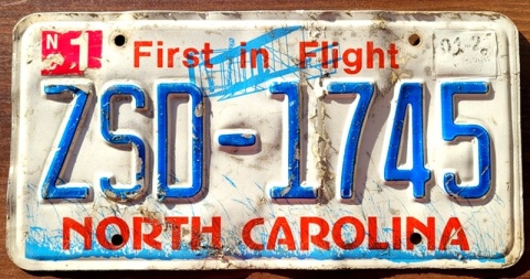 North Carolina - tablica z USA