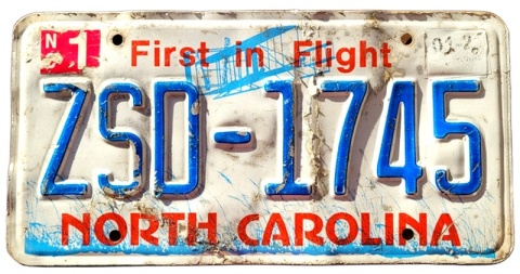 North Carolina - tablica z USA