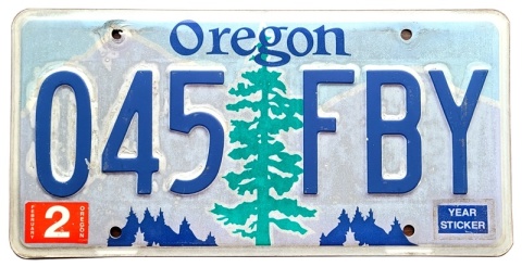 Oregon - tablica z USA