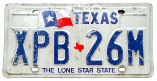 Texas - tablica z USA