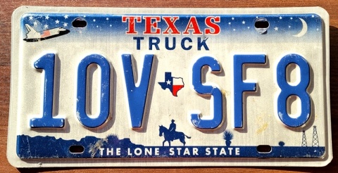 Texas - tablica z USA