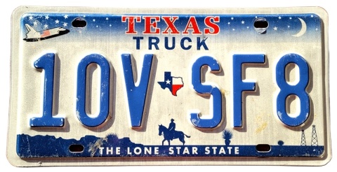 Texas - tablica z USA