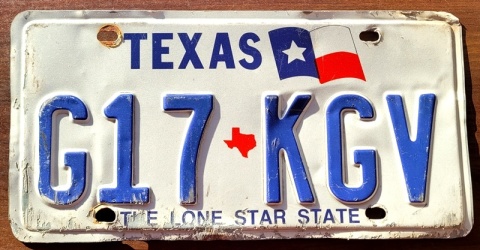 Texas - tablica z USA