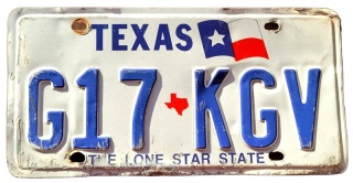 Texas - tablica z USA