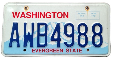 Washington - tablica z USA