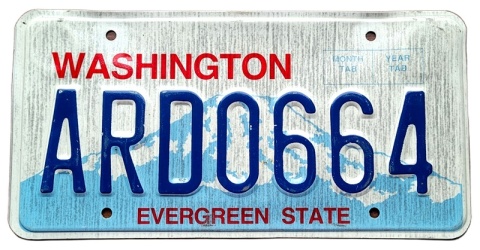 Washington - tablica z USA