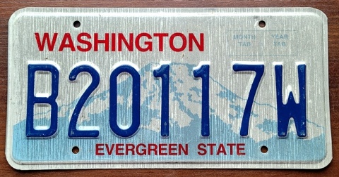 Washington - tablica z USA