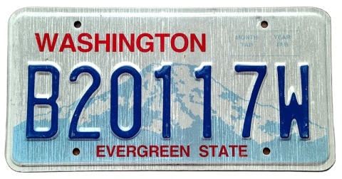 Washington - tablica z USA