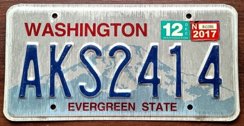 Washington 2017 - tablica z USA