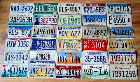 30 tablic rejestracyjnych z USA 30 tablic rejestracyjnych z USA