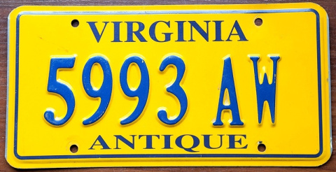 Virginia - Antique Vehicle