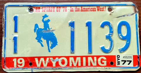 Wyoming 1976/77 Wyoming 1976/77