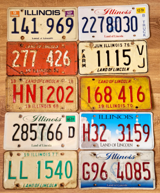 Illinois - zestaw 10 tablic