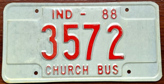 Indiana 1988 - CHURCH BUS