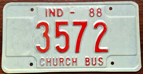 Indiana 1988 - CHURCH BUS