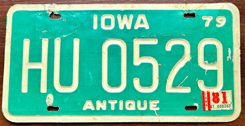 Iowa 1979/81 - ANTIQUE CAR Iowa 1979/81 - ANTIQUE CAR