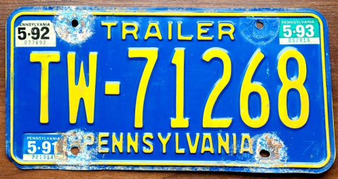 Pennsylvania 1991/93 Pennsylvania 1991/93