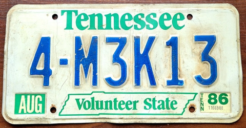 Tennessee 1986 Tennessee 1986