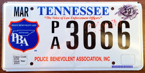 Tennessee - 666 - POLICE ASS