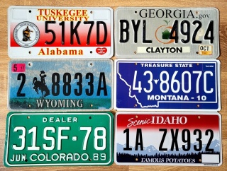6 tablic USA
