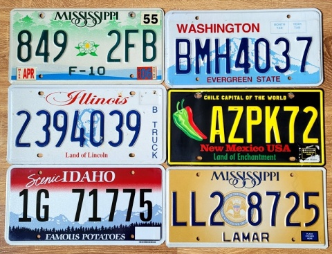 6 tablic USA