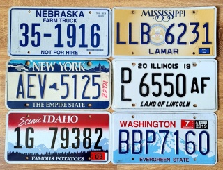 6 tablic USA