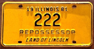 Illinois 1981 - tablica windykatora