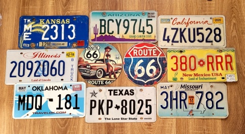 Tablice z ROUTE 66 + 2 szyldy
