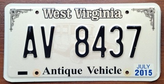 West Virginia 2015 - Antique Vehicle