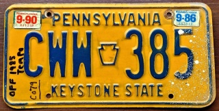 Pennsylvania 1986/90
