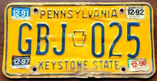 Pennsylvania 1991/97