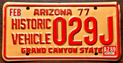 Arizona 1989 - Historic Vehicle
