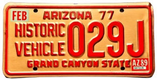 Arizona 1989 - Historic Vehicle