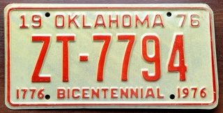 Oklahoma 1976 - Bicentenial