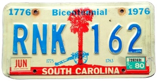 South Carolina 1976/80 - Bicentenial