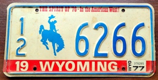 Wyoming 1976/77 - Bicentenial