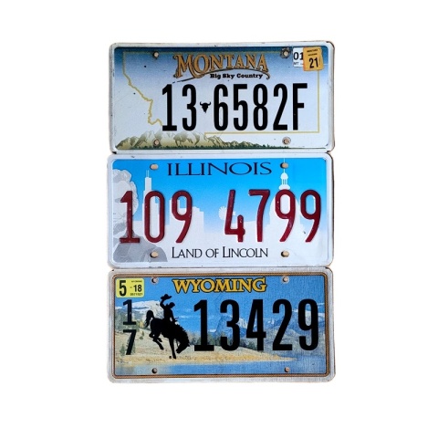 Zestaw 3 tablic USA