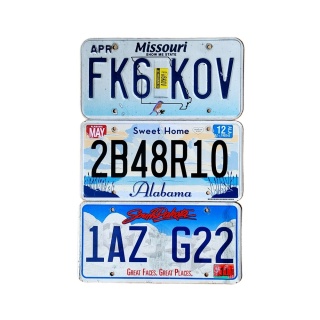 Zestaw 3 tablic USA