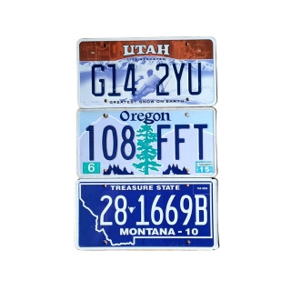 Zestaw 3 tablic USA